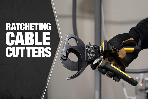 🔧 Heavy-Duty Ratcheting Cable Cutter – Precision Cuts, Maximum Power!