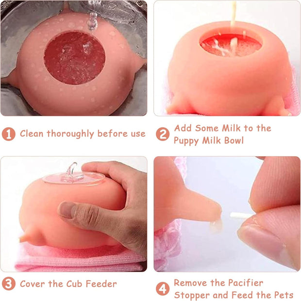 🍼 Soft Silicone Nursing Feeder – A Mother's Touch for Newborn Pets