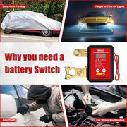 Kill Switch for Car, 12V Remote Battery Disconnect Switch 240A, Car Battery Kill Switch Anti Theft, Automatic Cut/Shut Off Switch for Auto, RV, ATV,Truck, Boat.