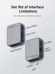 🔌 7-in-1 Magnetic USB-C Hub – The Ultimate All-in-One Expansion Solution