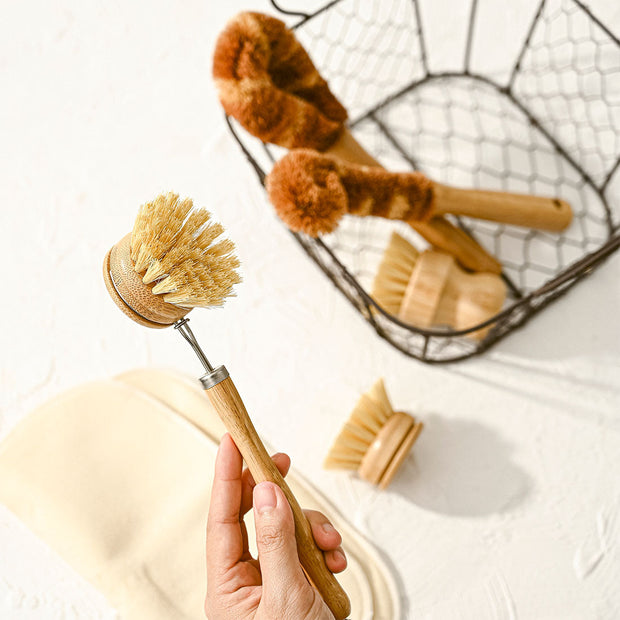 Bamboo Dish Brush Set  | Eco-friendly Washing Up Brushes