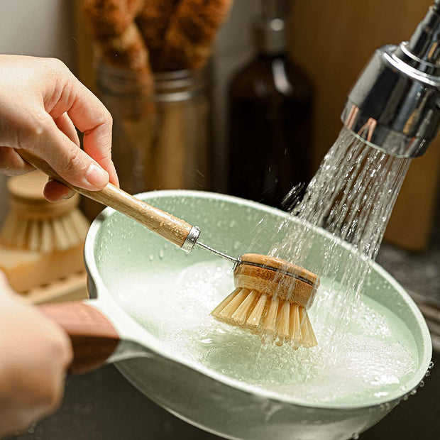 Bamboo Dish Brush Set  | Eco-friendly Washing Up Brushes