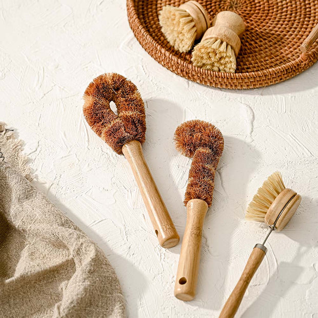 Bamboo Dish Brush Set  | Eco-friendly Washing Up Brushes