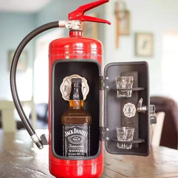 Fire Extinguisher Mini Bar Wine Box – Creative & Novelty Wine Storage Case