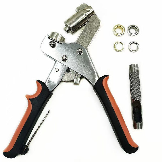 Grommet Tool Kit – Includes 500pcs 3/8-Inch Metal Grommets | All-in-One Eyelet Punch Set for Fabric, Canvas, Tarps & More