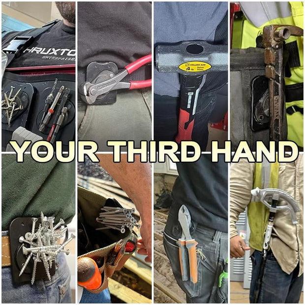 Magnetic Tool Holder-Clip-On Belt Magnet for Screws,Nails,Hammers,Sockets,Pliers,Screwdrivers,Trowels,Drill Bits,Wrenches &More Heavy Duty